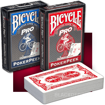 Bicycle Pro PokerPeek - игральные карты Bicycle с добавочными индексами по углам карт