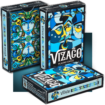 VIZAGO - LUMINO (blue) - игральные карты