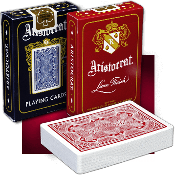 Aristocrat - игральные карты, которые в названии говорят о знати и высшем обществе. 