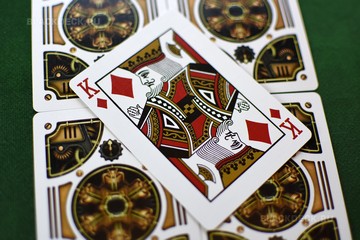 Король из колоды игральных карт Bicycle Steampunk Gold