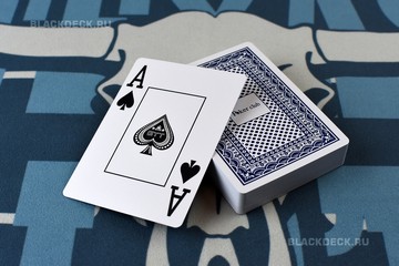 Туз пик из колоды  100%-пластовых карт Poker Club