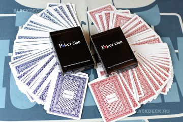 Две колода 100%-пластовых карт Poker Club