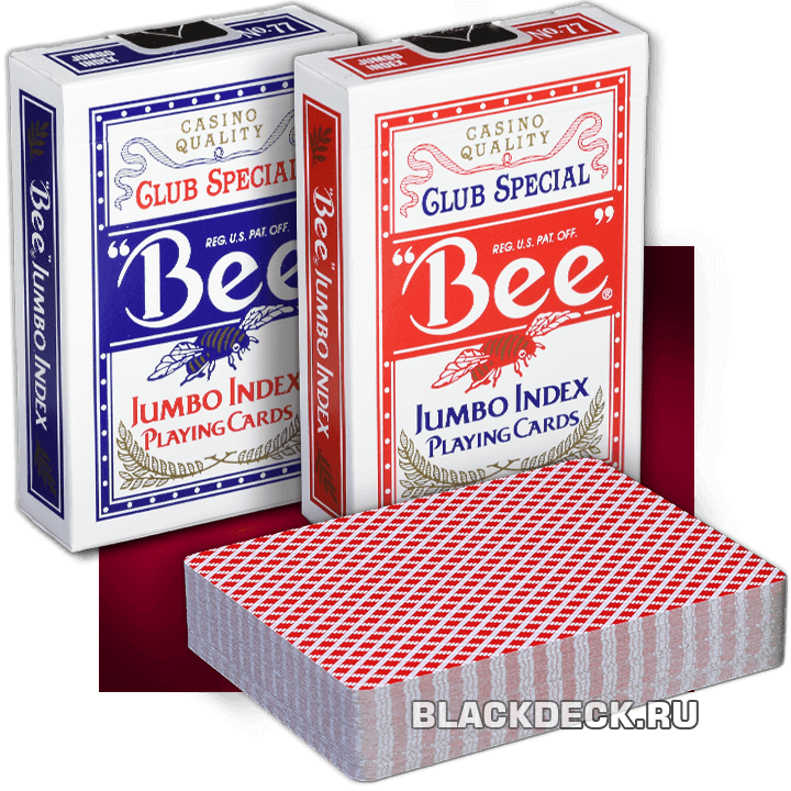 Bee Jumbo Index - вариант игральных карт Bee с увеличенным индексом
