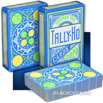Tally-Ho Summer Fan - "летняя" колода игральных карт из ограниченного выпуска 2019 года