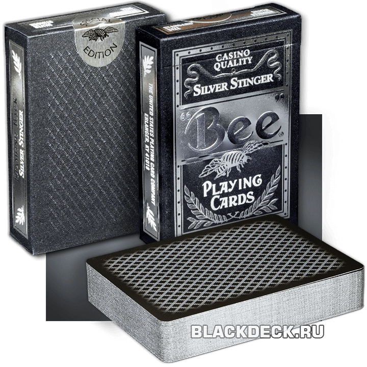 Bee Silver Stinger - премиум-версия игральных карт Bee