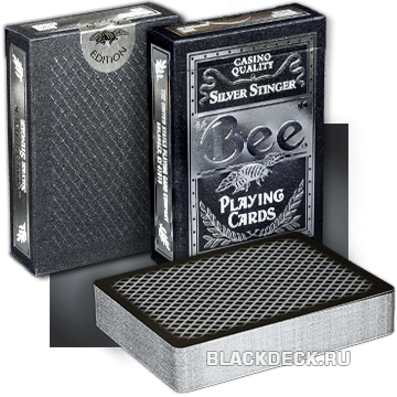Bee Silver Stinger - премиум-версия игральных карт Bee