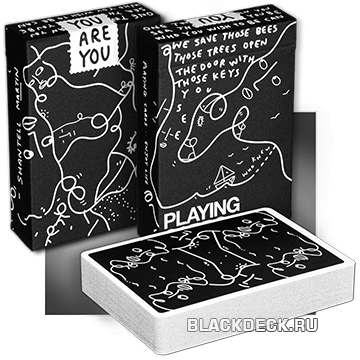 Shantell Martin Black - игральные карты от Theory11