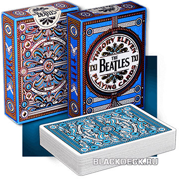 Beatles (The Beatles) Blue - игральные карты от компании Theory11