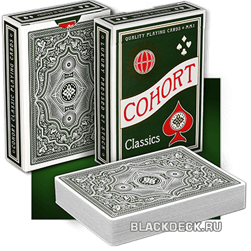 Cohort Classics Green - маркированные игральные карты для фокусов от компании Ellusionist